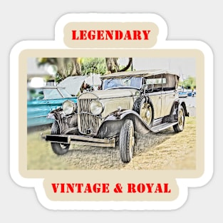 Royal Vintage Legendary Classic Car Sticker